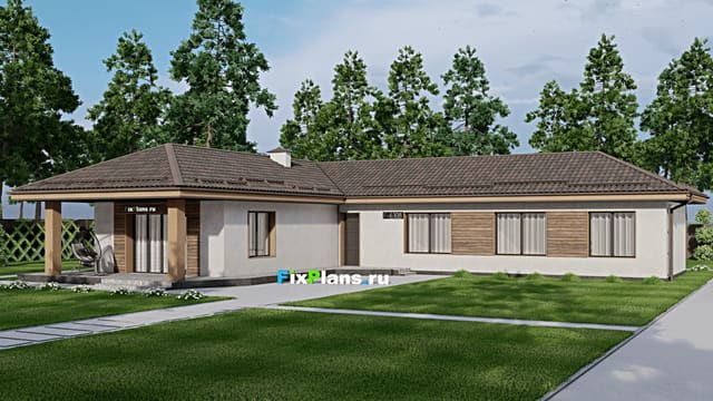 Одноэтажный дом F-6308