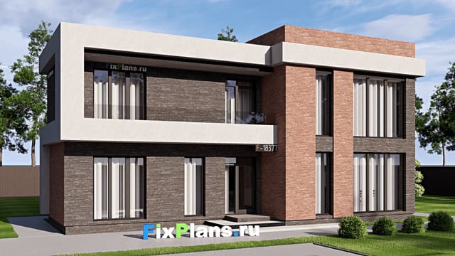 Двухэтажный дом F-18377