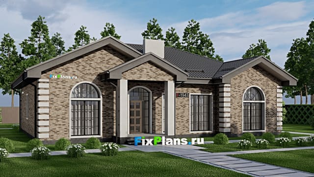 Одноэтажный дом F - 1943
