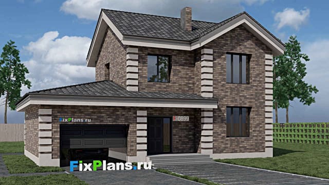 Двухэтажный дом F-0899